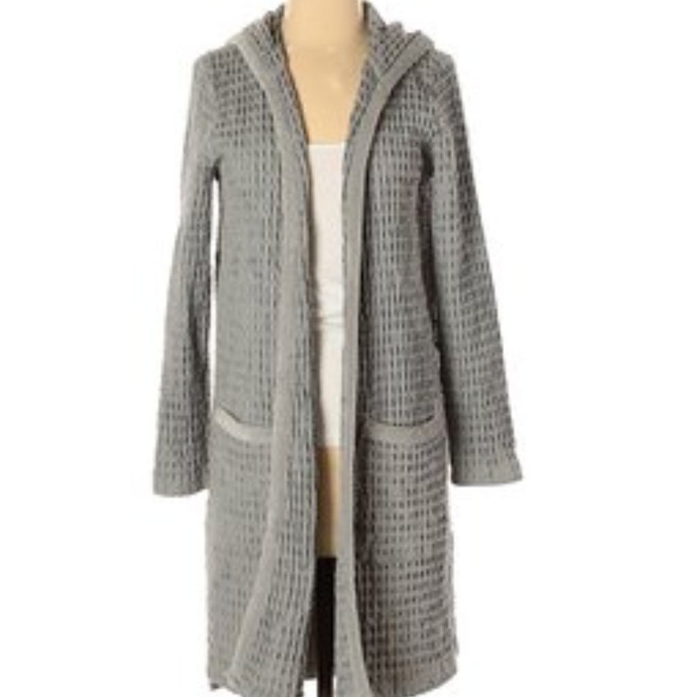 Mod-o-Doc waffle hooded Tunic Sweatercoat XS